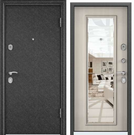 Дверь DELTA-100 с зеркалом 950, 2050, L			