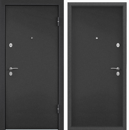 Дверь X3F Mеталл/Mеталл темно-серый букле графит